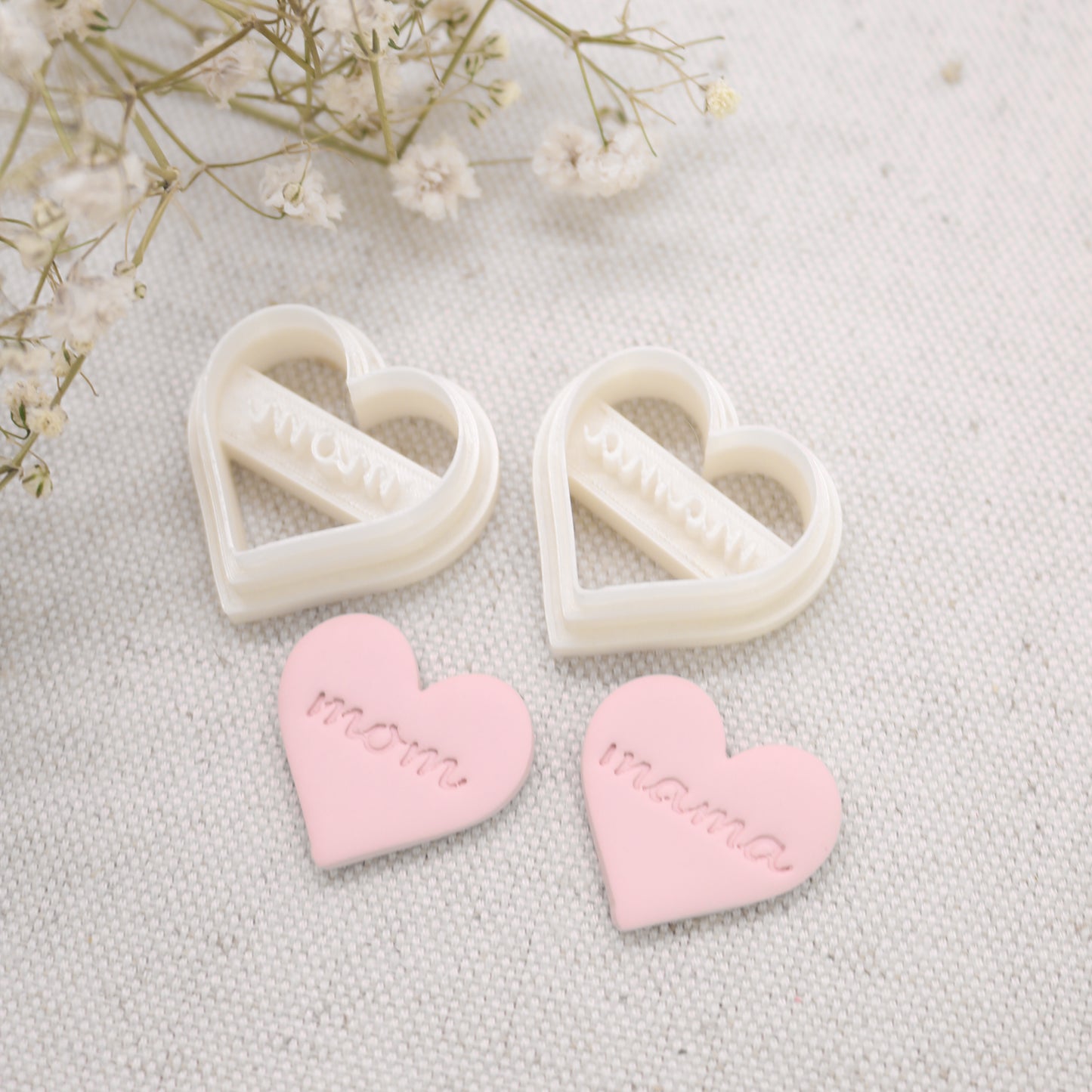 Mother’s Day “Mom” and “Mama” Heart Cutters