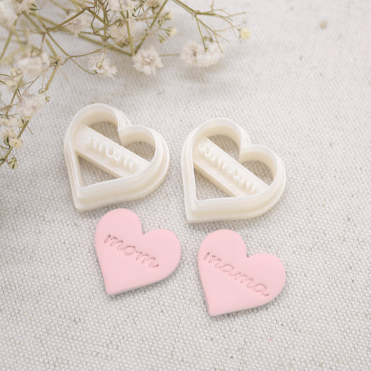 Mother’s Day “Mom” and “Mama” Heart Cutters