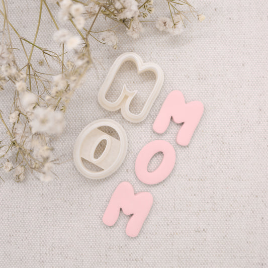 Mother’s Day “Mom” Letter Cutters (Two Sizes)